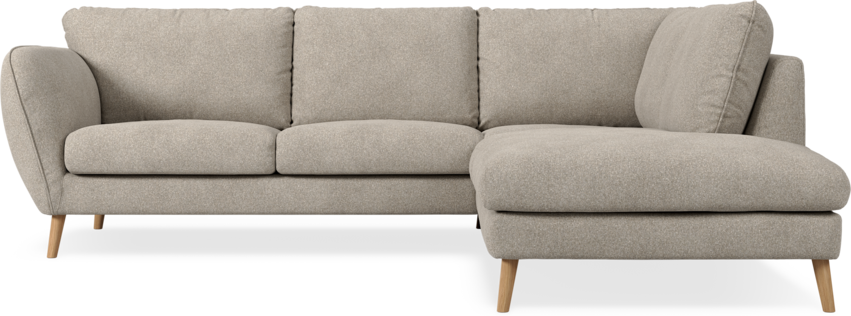 Madison - 2-sits soffa med divan höger - Vit