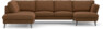 Madison Lux - 2-sits soffa med divan vänster och schäslong höger - Brun