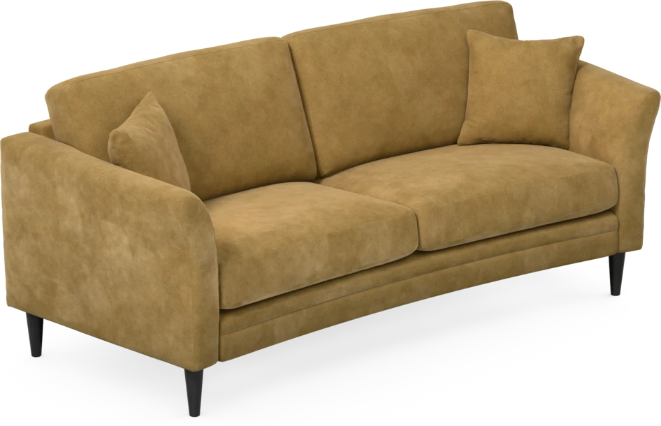 Eden - 2,5-sits soffa svängd - Gul