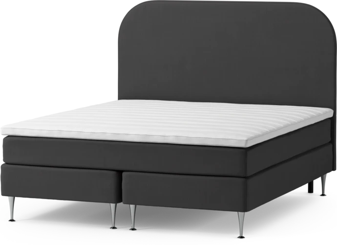 Roma Family, Kontinentalsäng, dubbelsäng med bäddmadrass och sänggavel slät, B 160-180