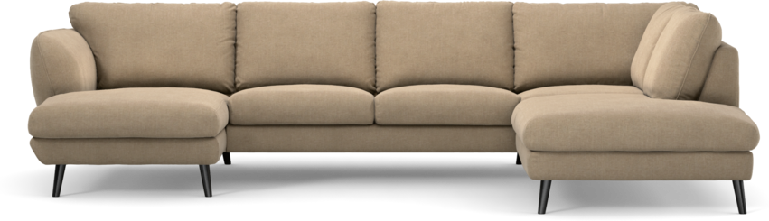 Madison Lux - 2-sits soffa med schäslong vänster och divan höger - Beige