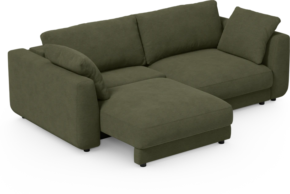 Amie - Bäddsoffa 3-sits - Grön