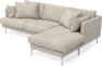 Harper - 4-sits med schäslong höger  - Beige