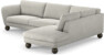 Madison Lux - 3-sits soffa med divan höger - Grå
