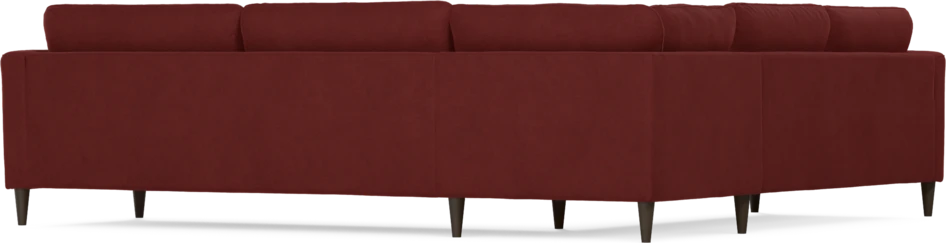 Bridge - Hörnsoffa, 2+3-sits - Röd