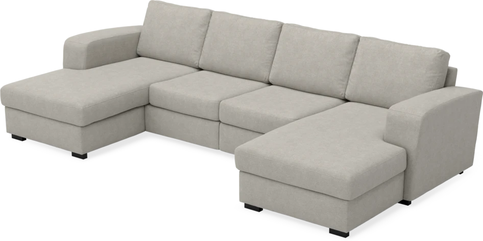 Friday - 2-sits soffa med två schäslonger - Beige