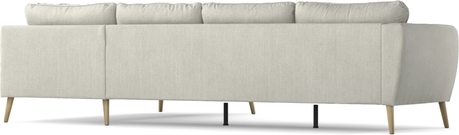 County - 3-sits soffa med divan höger - Grå