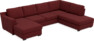 Friday - 3-sits soffa med schäslong vänster och divan höger - Rosa