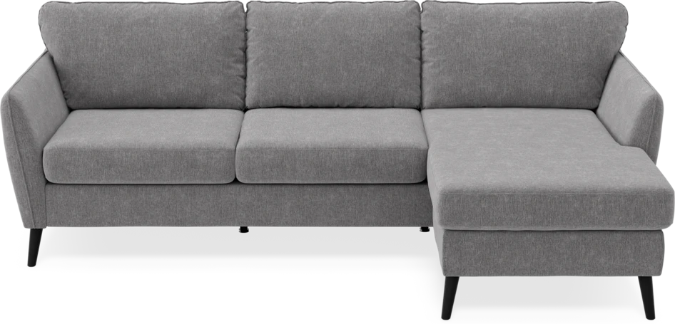 County - 3-sits soffa med flyttbar schäslong - Grå