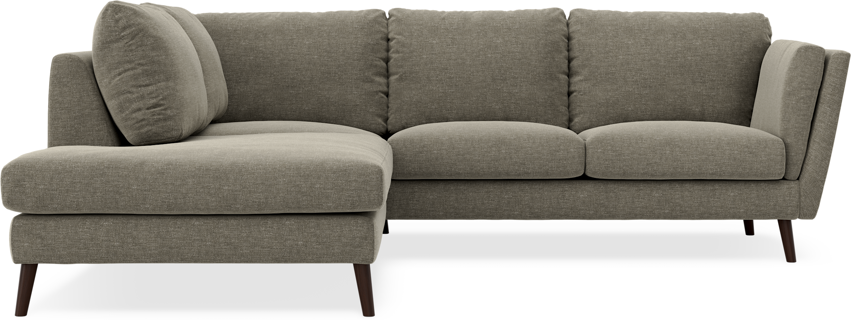 Madison - 2-sits soffa med divan vänster - Grön