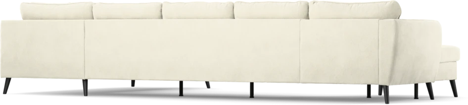 County - 4-sits soffa med schäslong vänster och divan höger - Vit