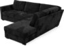 Friday - 2,5-sits soffa med divan höger - Grå