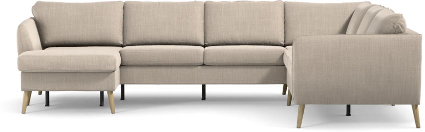 County - Hörnsoffa, 3+2-sits med schäslong vänster - Beige