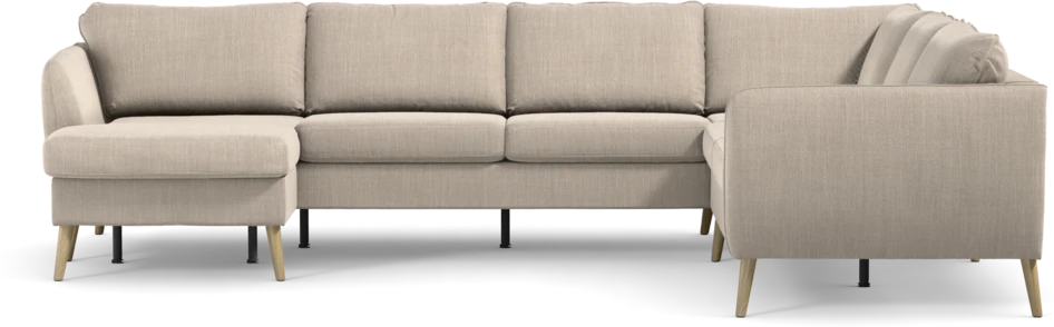 County - Hörnsoffa, 3+2-sits med schäslong vänster - Beige