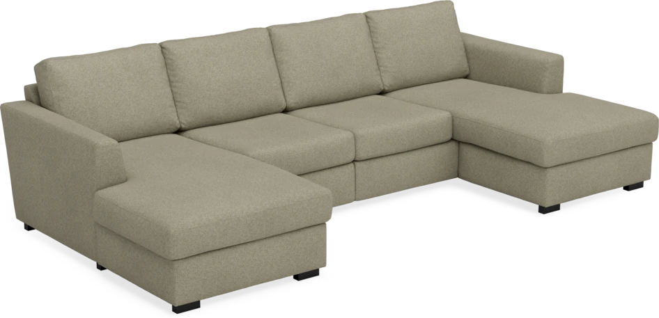 Friday - 2-sits soffa med två schäslonger - Beige
