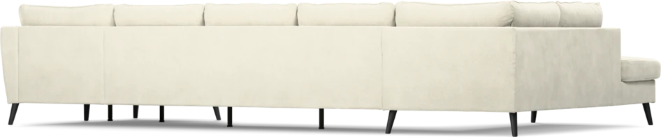 County - 4-sits soffa med divan vänster och schäslong höger - Vit