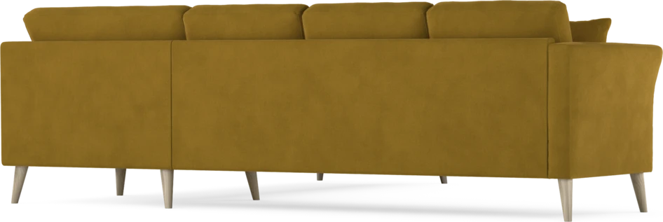 Eden - Hörnsoffa, 3+3-sits - Gul