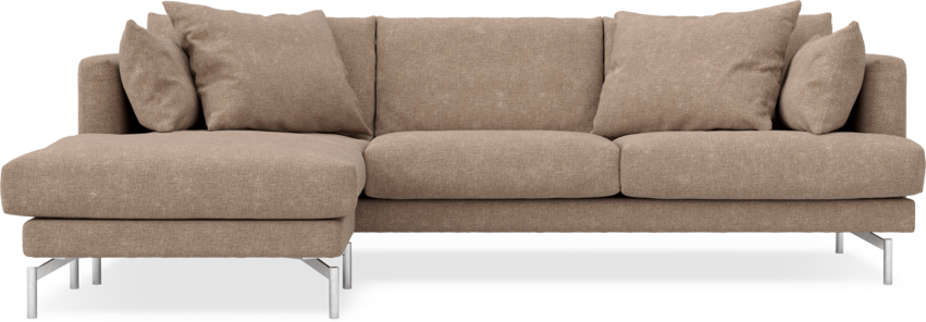 Harper - 3-sits soffa XL med schäslong vänster - Beige