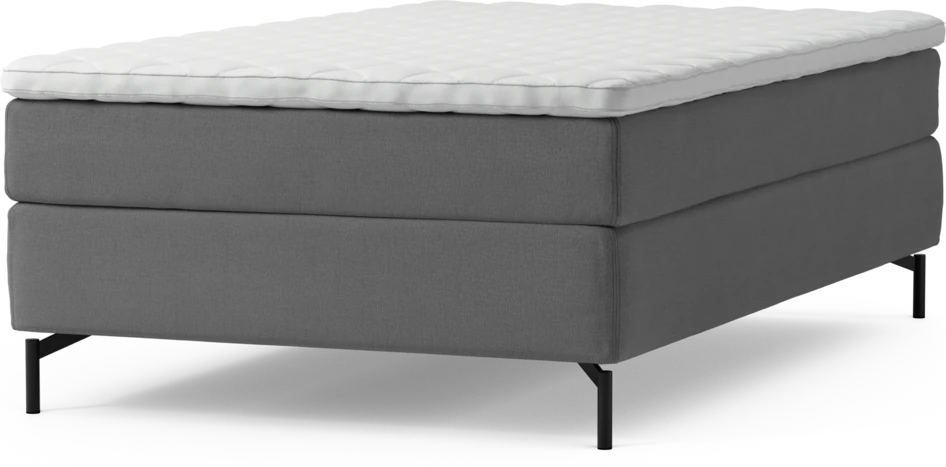 Delux Sense - Kontinentalsäng, enkelsäng 120 cm med bäddmadrass och sängben