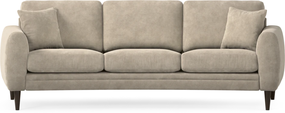 Eden - 3-sits soffa svängd - Beige