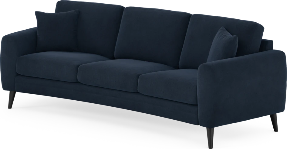 Eden - 3-sits soffa svängd - Blå