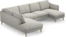 Madison Lux - 2-sits soffa med divan vänster och schäslong höger - Grå