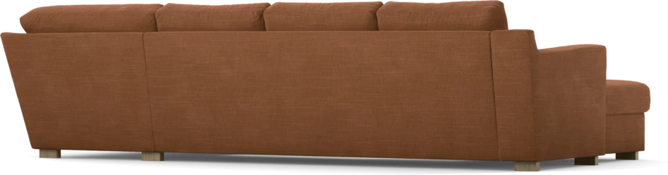 Friday - 3-sits soffa med schäslong vänster och divan höger - Orange