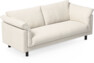 Cherrie - 2,5-sits soffa, hel dyna, fast klädsel - Vit