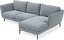 Madison Lux - 2-sits soffa med schäslong höger - Blå