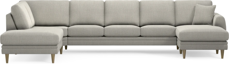 Eden - 3-sits soffa med divan vänster och schäslong höger - Grå