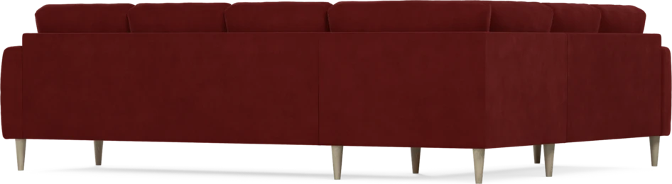 Eden - Hörnsoffa, 2+3-sits - Röd