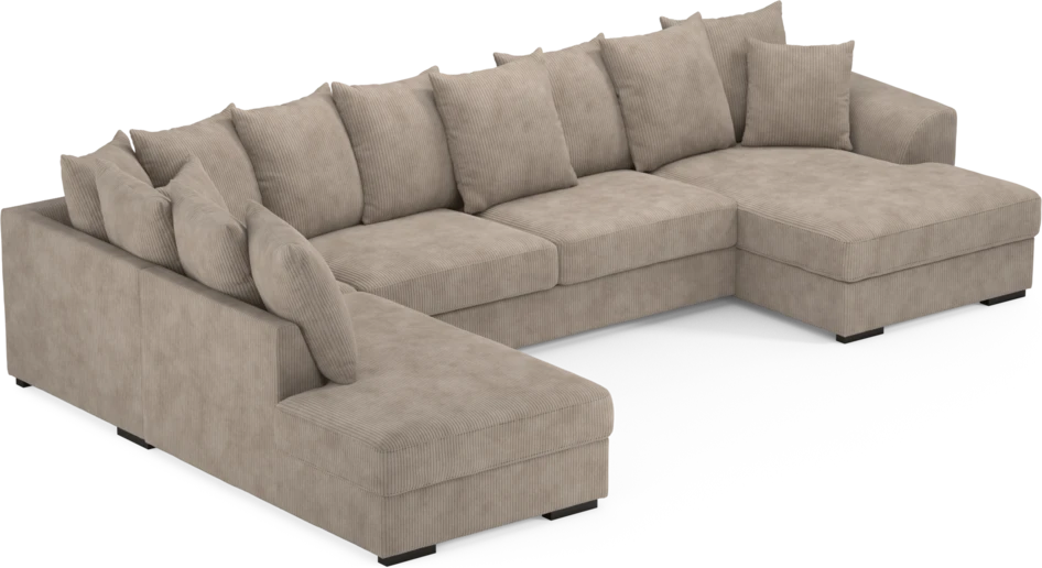 Town - 3-sits soffa med divan vänster och schäslong höger - Beige