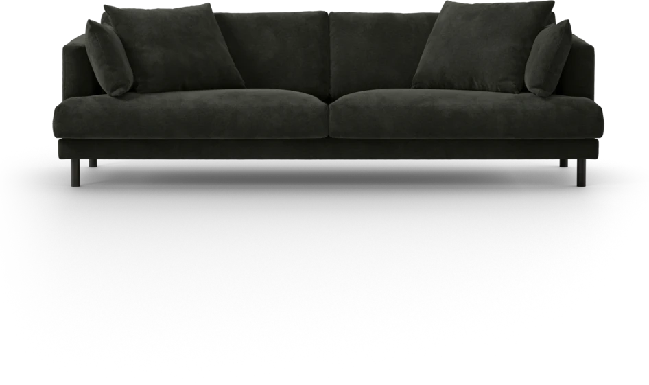 Harper - 4-sits soffa - Svart