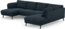 Madison Lux - 2-sits soffa med schäslong vänster och divan höger - Blå