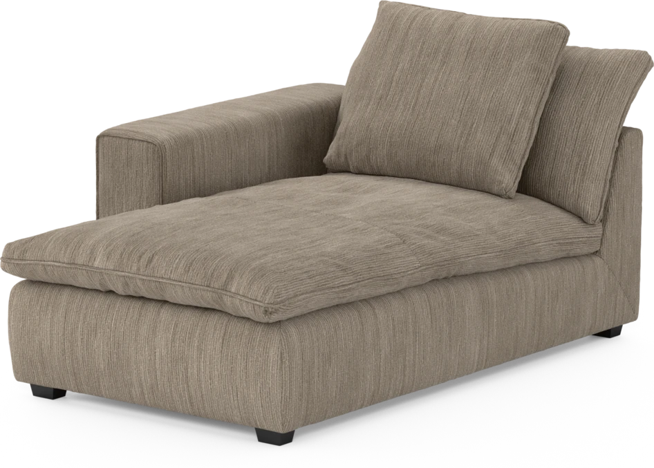 Bellora - Schäslong med armstöd vänster - Beige