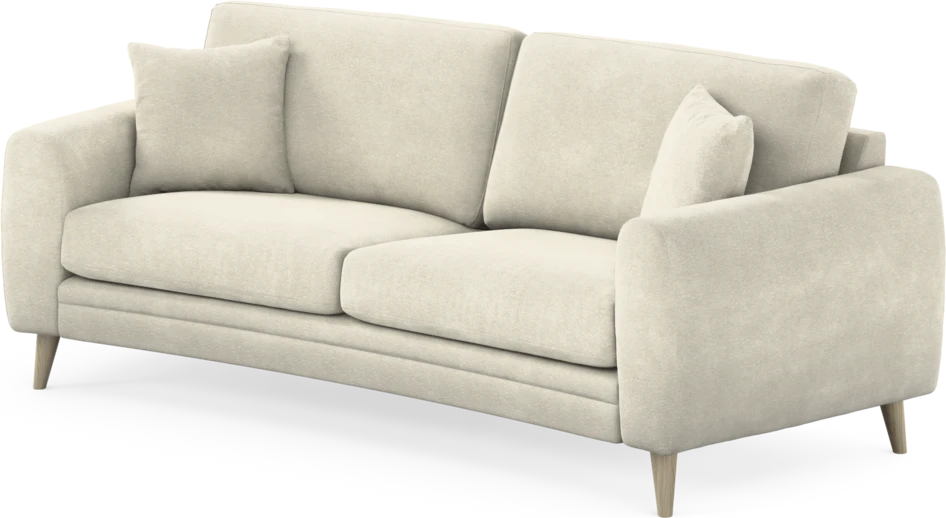 Eden - 2,5-sits soffa svängd - Vit