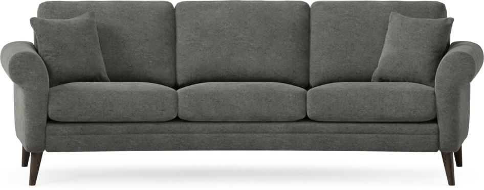 Eden - 3-sits soffa svängd - Grå