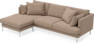 Harper - 3-sits soffa XL med schäslong vänster - Beige