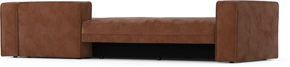 Ide - Bäddsoffa 3-sits med schäslong höger - Orange