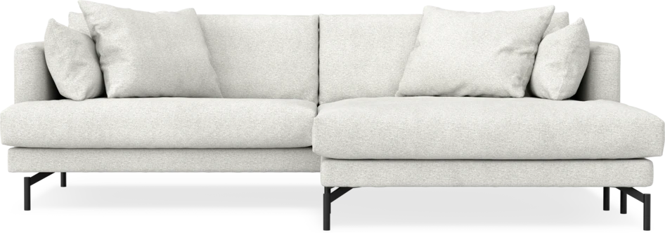 Harper - 4-sits med schäslong XL höger - Vit