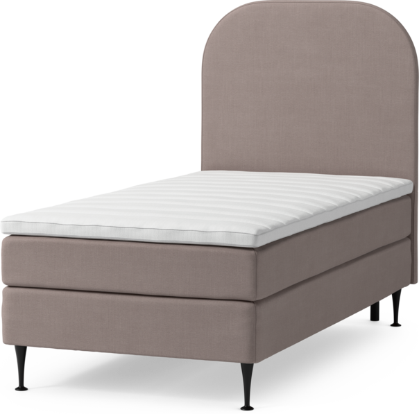 Roma Family - Kontinentalsäng, enkelsäng med bäddmadrass och sänggavel slät, B 105-140