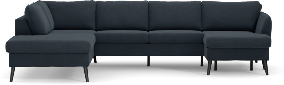 County - 3-sits soffa med divan vänster och schäslong höger - Blå