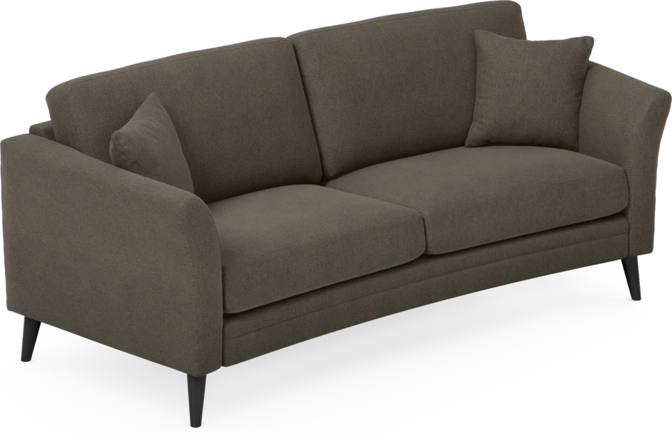 Eden - 2,5-sits soffa svängd - Brun