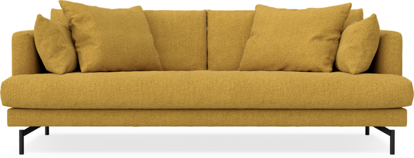 Harper - 3-sits soffa, hel dyna - Gul