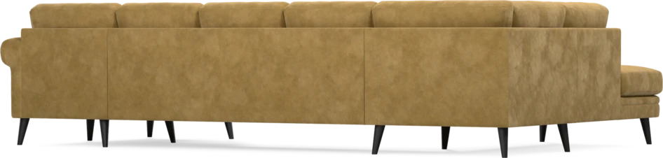 Eden - 3-sits soffa med divan vänster och schäslong höger - Gul