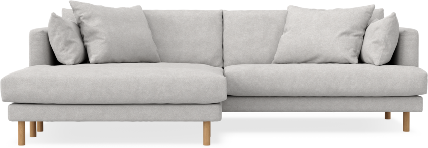 Harper - 4-sits med schäslong XL vänster - Grå