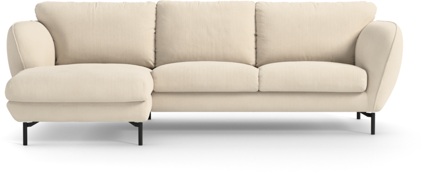 Madison Lux - 2-sits soffa med schäslong vänster - Beige