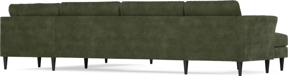 Bridge - Hörnsoffa, 3+2-sits med schäslong vänster - Grön