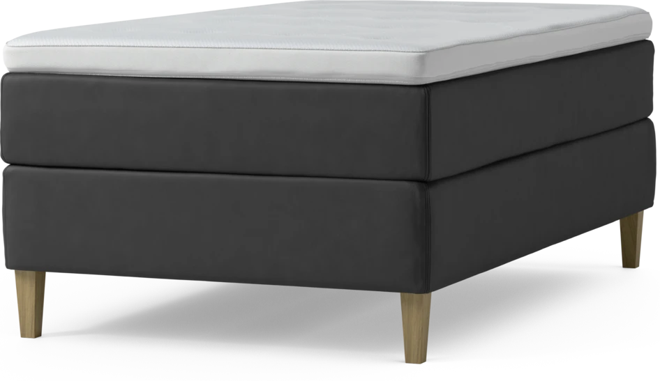 Delux Exclusive - Kontinentalsäng, enkelsäng 120 cm med bäddmadrass och sängben