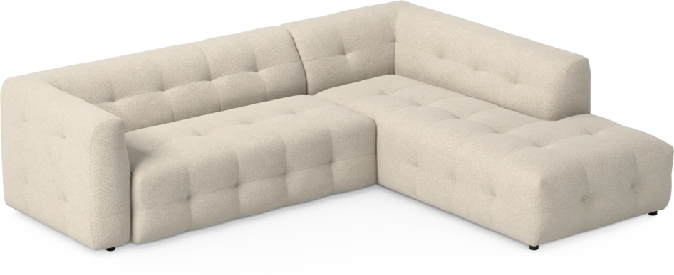 Bella - 3-sits soffa med divan höger - Beige